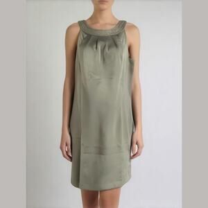 Ann Taylor LOFT Gray Sequin Collar Sleeveless Cocktail Party Shift Dress 14 NWT